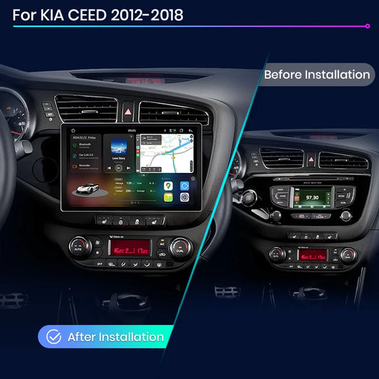 Junsun V3 Plus 2K Android 13 Wireless CarPlay Android Auto Car Intelligent Systems for KIA CEED JD Cee'd 2012-2018 Autoradio