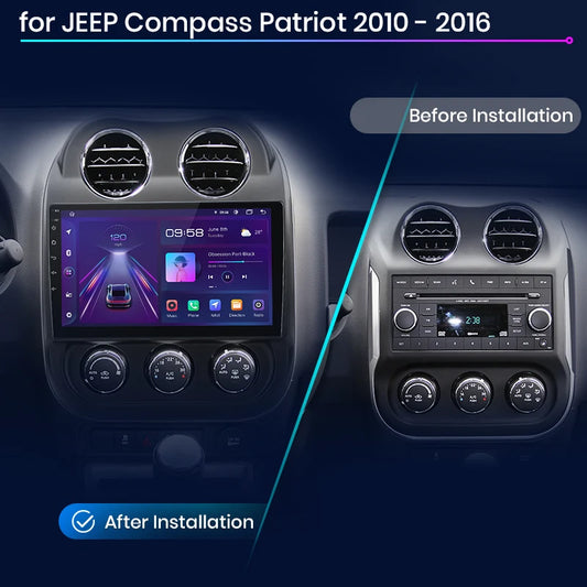 Junsun Car Radio For JEEP Compass Patriot 2010 - 2016 wireless CarPlay Android Auto car intelligent systems No 2 din 2din DVD