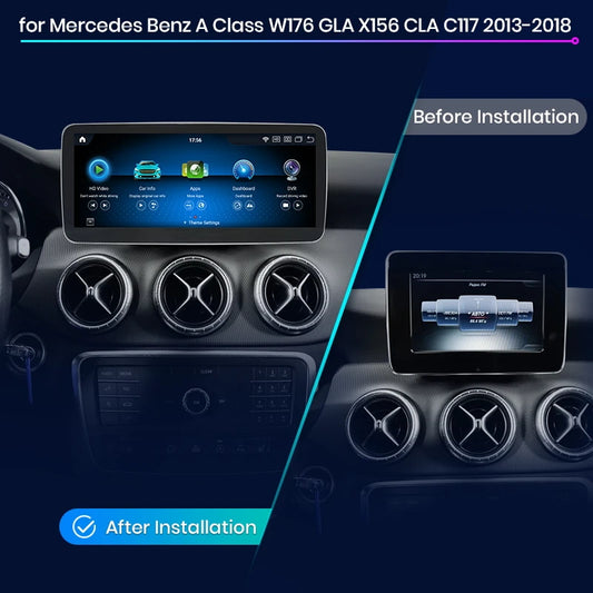Junsun Car Radio Multimedia For Mercedes Benz A Class W176 GLA CLA X156 C117 NTG 4.5 5.0 Wireless CarPlay Android Auto 4G WiFi