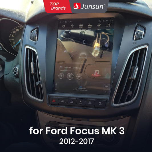 Junsun dla Tesli Styl Android Auto 4G Bezprzewodowe Carplay DSP Radio Odtwarzacz Multimedialny dla Forda Focus MK 3 2012-2017 bez 2din