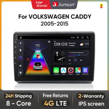 Junsun AI Voice 2 din Android Auto Radio dla VOLKSWAGEN CADDY 2005-2015 Carplay 4G Car Multimedia GPS 2din autoradio