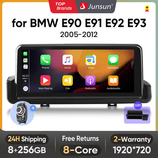 Junsun AI Voice 2 din Android Auto Radio dla BMW E90 E91 E92 E93 2005-2012 Carplay 4G Car Multimedia GPS 2din autoradio