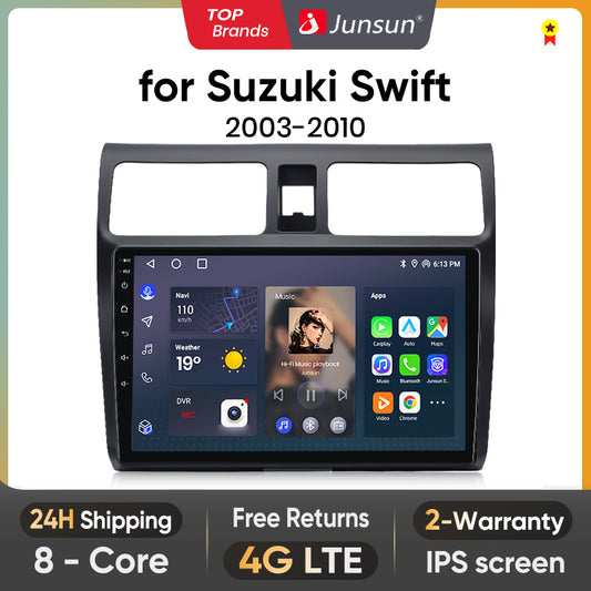 Junsun AI Voice 2 din Android Auto Radio do Suzuki Swift 2003 2004 2005 2006 2007 2008 - 2010 Carplay 4G Car Multimedia GPS 2din autoradio