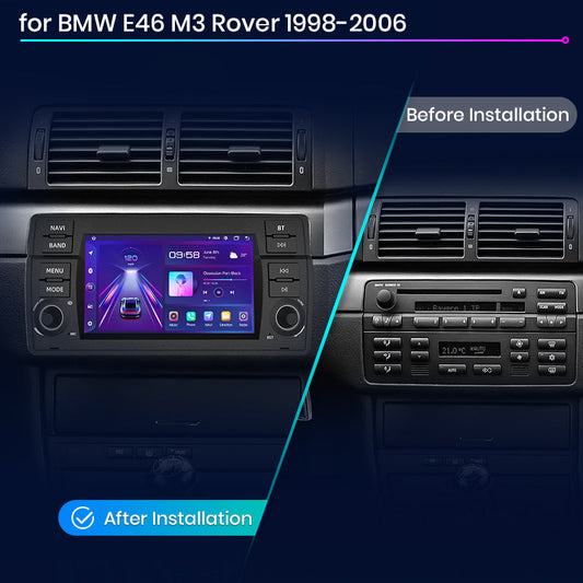 Junsun AI voice 4G LTE bezprzewodowy CarPlay Android Auto Radio dla BMW E46 M3 318/320/325/330/335 Inteligentny system multimedialny Odtwarzacz stereo RDS BT 2 din autoradio GPS Navi ekran
