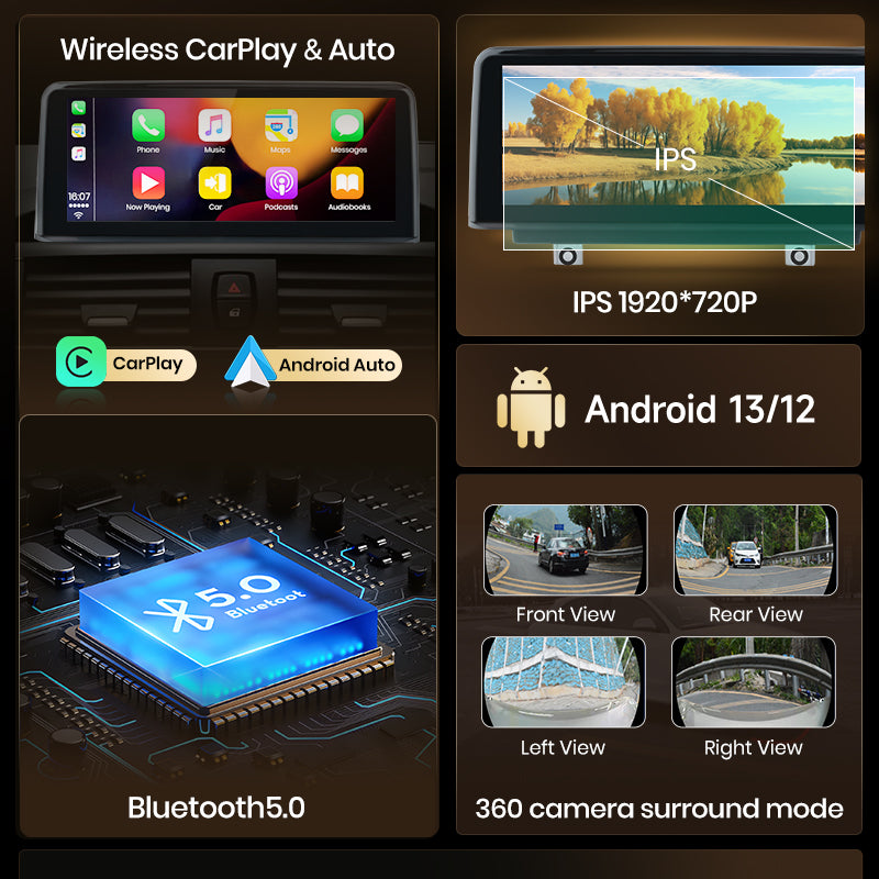 Junsun AI Głos Bezprzewodowe CarPlay Radio Samochodowe Multimedia dla BMW E81 E82 E87 E88 2005-2012 DSP GPS 8 Rdzeni GPS Autoradio