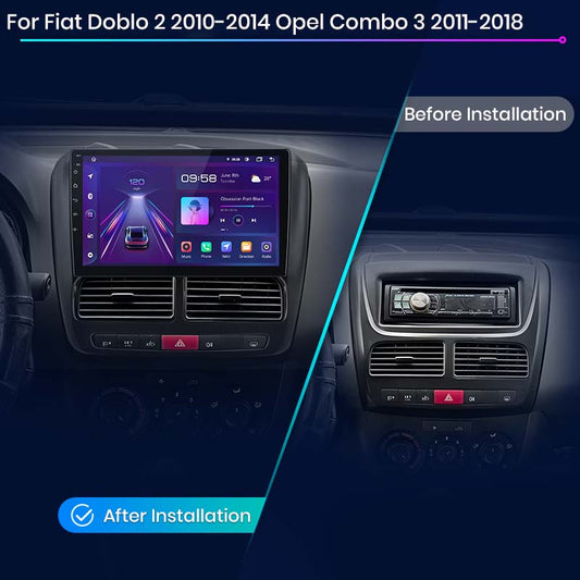 Junsun AI Voice 2 din Android Auto Radio dla Fiat Doblo 2 2010-2014 Opel Combo 3 2011-2018 Carplay 4G Car Multimedia GPS 2din autoradio