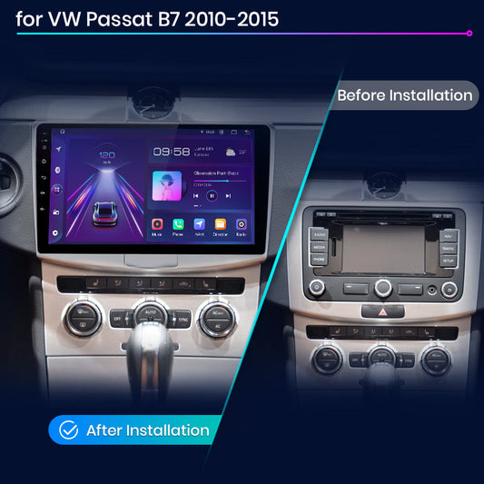 Junsun AI Voice 2 din Android Auto Radio dla Volkswagen VW Passat B6 B7 CC 2010-2015 Carplay 4G Car Multimedia GPS 2din autoradio