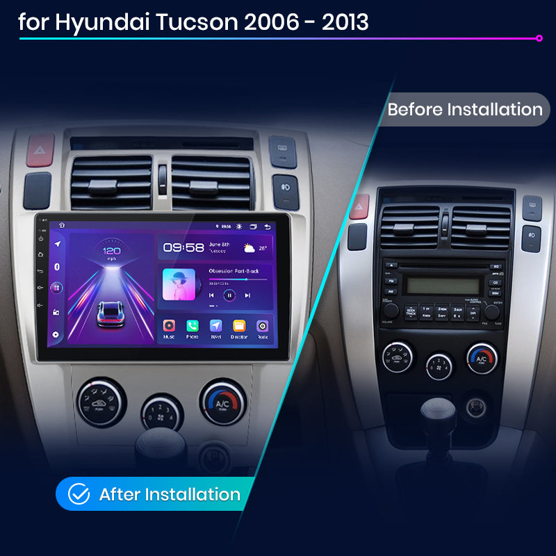 Junsun AI Voice 2 din Android Auto Radio For Hyundai Tucson 2006 - 2013 Carplay 4G Car Multimedia GPS 2din autoradio