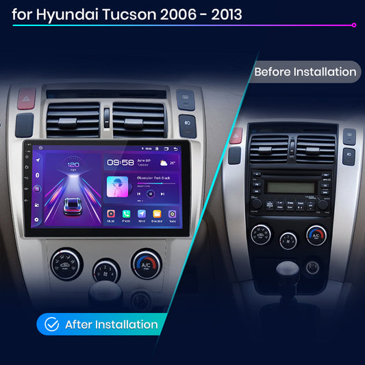 Junsun AI Voice 2 din Android Auto Radio do Hyundaia Tucson 2006 - 2013 Carplay 4G Car Multimedia GPS 2din autoradio