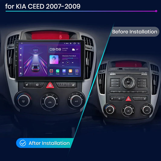 Junsun AI Voice 2 din Android Auto Radio dla KIA CEED 2007 2008 2009 Carplay 4G Car Multimedia GPS 2din autoradio