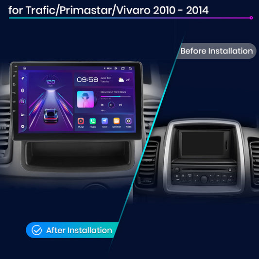Junsun AI Voice 2 din Android Auto Radio dla Renault Trafic Nissan Primastar Opel Vivaro 2010 - 2014 Carplay 4G Car Multimedia GPS 2din autoradio