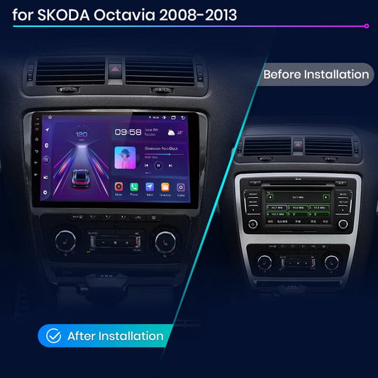 Junsun AI Voice 2 din Android Auto Radio dla Skoda Octavia 2 A5 2008-2013 Carplay 4G Car Multimedia GPS 2din autoradio