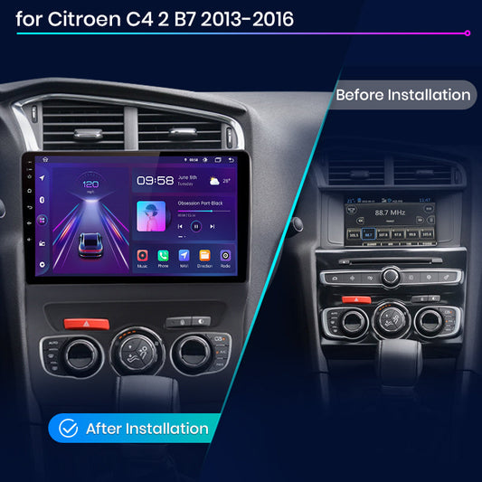 Junsun AI Voice 2 din Android Auto Radio dla Citroen C4 2 B7 2013 - 2016 Carplay 4G Car Multimedia GPS 2din autoradio