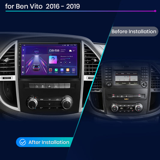 Junsun AI Voice 2 din Android Auto Radio dla Mercedes Benz Vito W447 2014-2020 Carplay 4G Car Multimedia GPS 2din autoradio