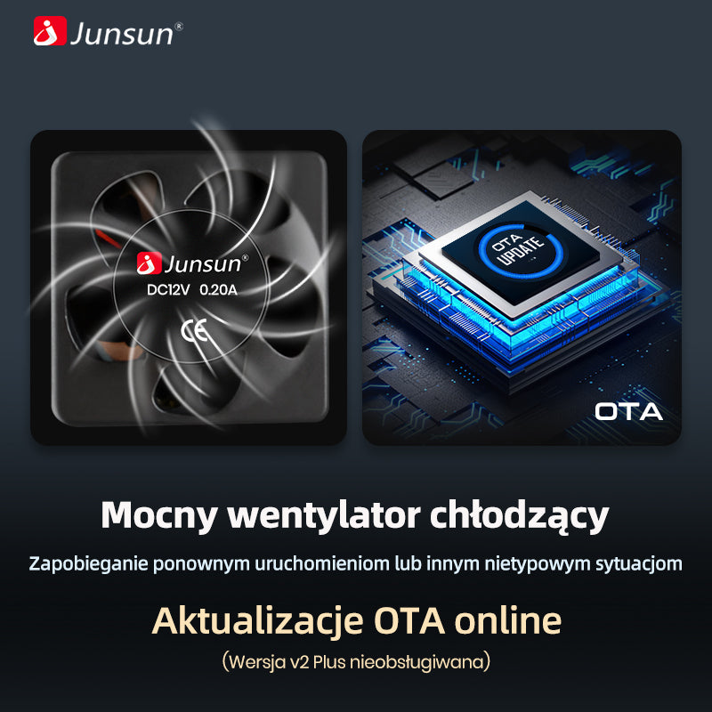 Junsun AI voice 4G LTE bezprzewodowy CarPlay Android Auto Radio do Ford Focus S-Max Mondeo Galaxy C-Max Kuga Inteligentny system multimedialny Odtwarzacz stereo RDS BT 2 din autoradio GPS Navi ekran