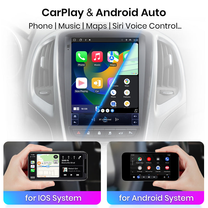 Junsun w stylu Tesli Android Auto Wireless Carplay Radio Multimedialne do Opel Astra J Vauxhall Buick Verano 2009-2013 nie 2din