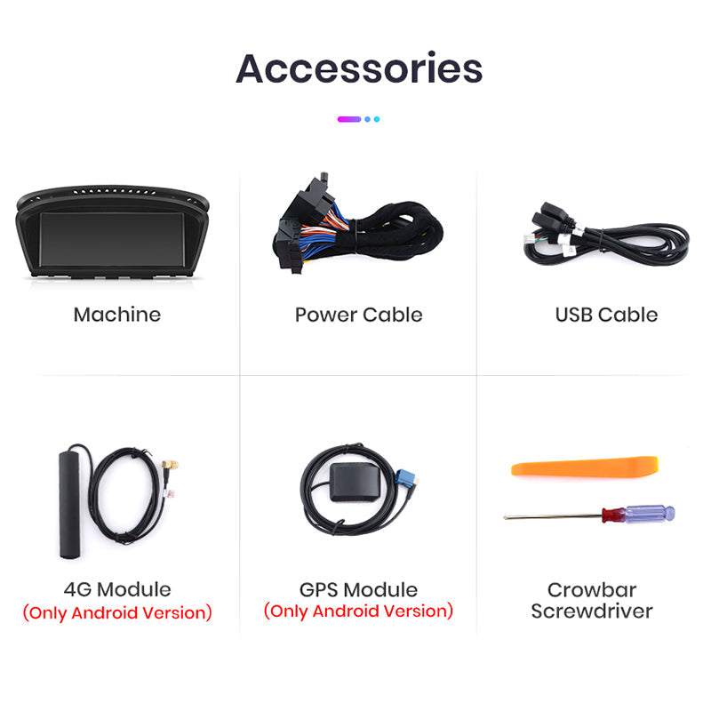 Junsun 8,8 cala bezprzewodowa CarPlay i Android Auto radio samochodowe dla BMW serii 5 E60 E61 E62 2004-2010 jednostka główna z 4G WiFi BT Audio