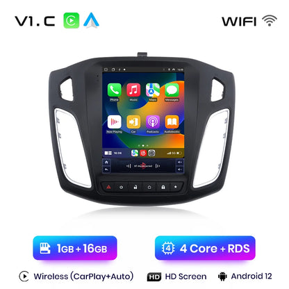 Junsun dla Tesli Styl Android Auto 4G Bezprzewodowe Carplay DSP Radio Odtwarzacz Multimedialny dla Forda Focus MK 3 2012-2017 bez 2din