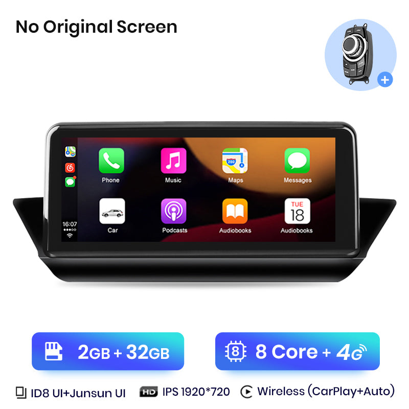 Junsun AI Głos Bezprzewodowe CarPlay Radio Samochodowe Multimedia Dla BMW X1 E84 2009 2010 2011-2015 DSP Android Auto GPS 8 rdzeni autoradio