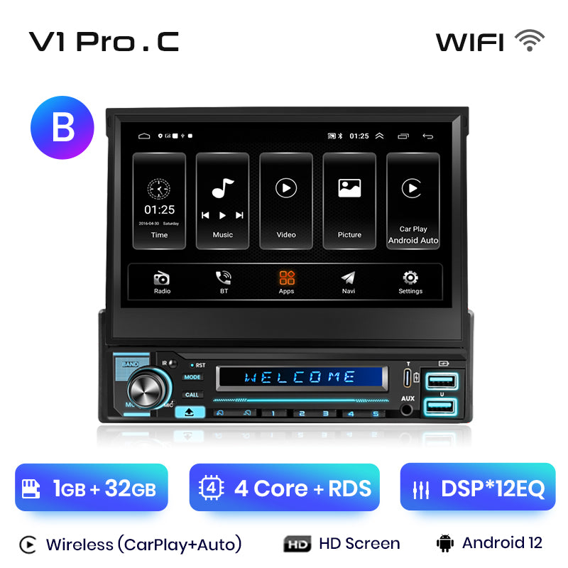 Junsun Bezprzewodowy Carplay Android Auto 7