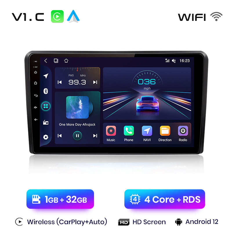 Junsun AI Voice 2 din Android Auto Radio dla Audi A3 8P 2003 - 2013 Carplay 4G Car Multimedia GPS 2din autoradio