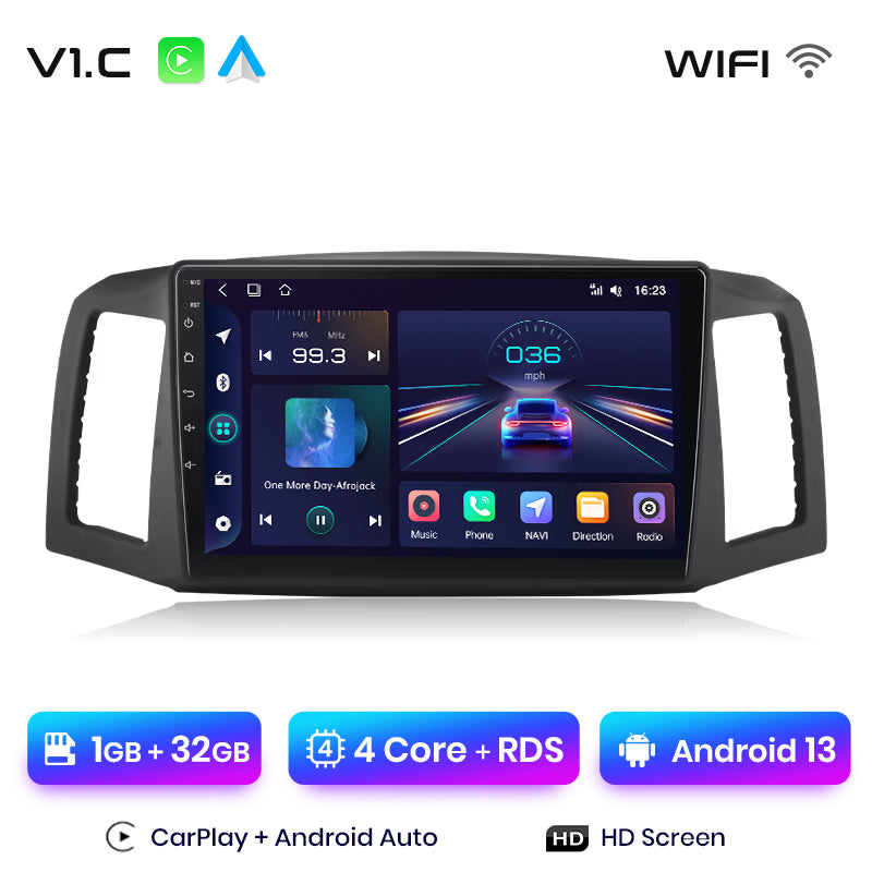 Junsun AI Voice 2 din Android Auto Radio dla JEEP Grand Cherokee 2004 2005 2006 2007 Carplay 4G Car Multimedia GPS 2din autoradio