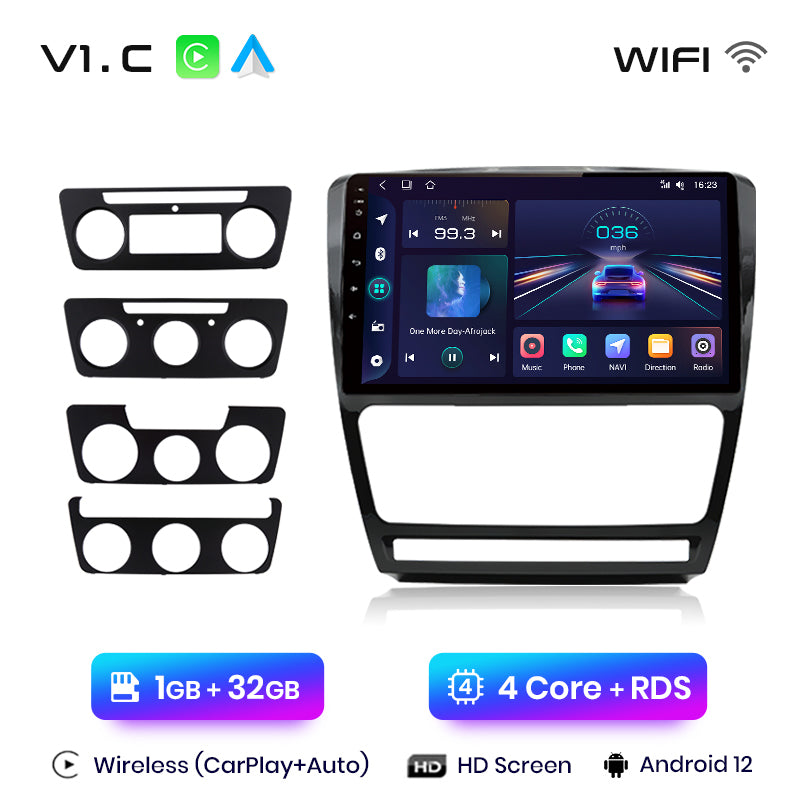 Junsun AI Voice 2 din Android Auto Radio dla Skoda Octavia 2 A5 2008-2013 Carplay 4G Car Multimedia GPS 2din autoradio