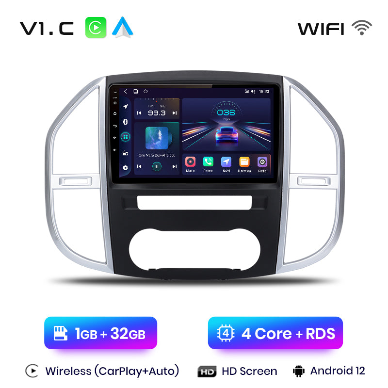 Junsun AI Voice 2 din Android Auto Radio dla Mercedes Benz Vito W447 2014-2020 Carplay 4G Car Multimedia GPS 2din autoradio