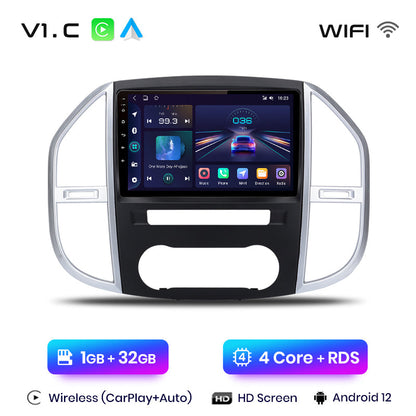 Junsun AI Voice 2 din Android Auto Radio dla Mercedes Benz Vito W447 2014-2020 Carplay 4G Car Multimedia GPS 2din autoradio