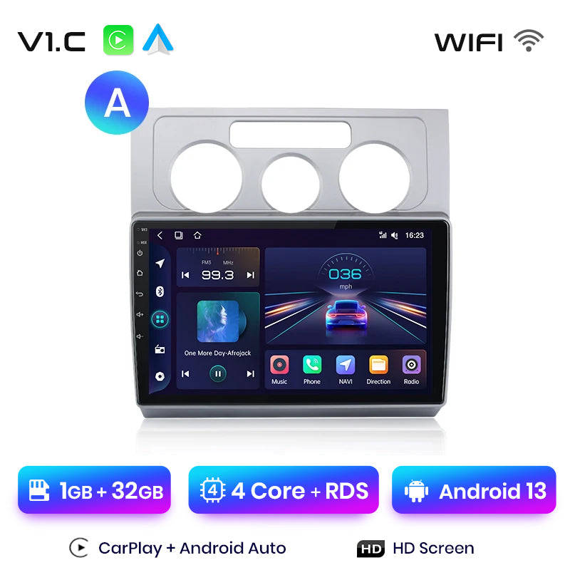 Junsun AI Voice 2 din Android Auto Radio dla Volkswagen Touran 1 2003 - 2010 Carplay 4G Car Multimedia GPS 2din autoradio