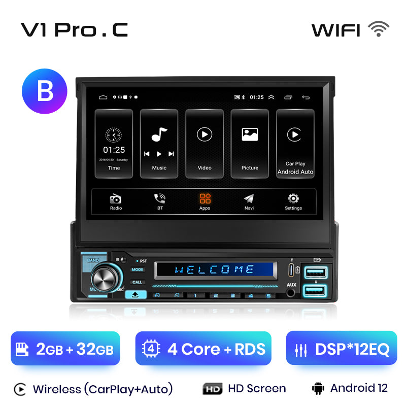 Junsun Bezprzewodowy Carplay Android Auto 7