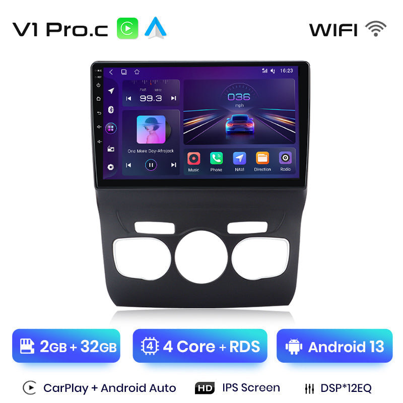 Junsun AI Voice 2 din Android Auto Radio dla Citroen C4 2 B7 2013 - 2016 Carplay 4G Car Multimedia GPS 2din autoradio