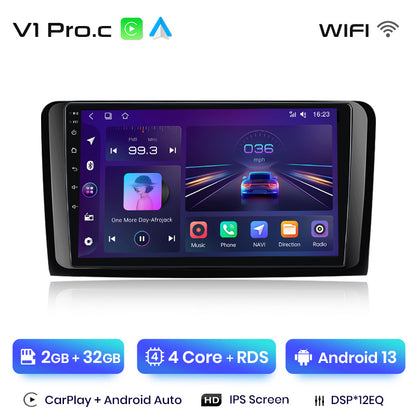Junsun AI Voice 2 din Android Auto Radio dla Mercedes Benz M-Class W164 GL-Class X164 ML GL Carplay 4G Car Multimedia GPS 2din autoradio