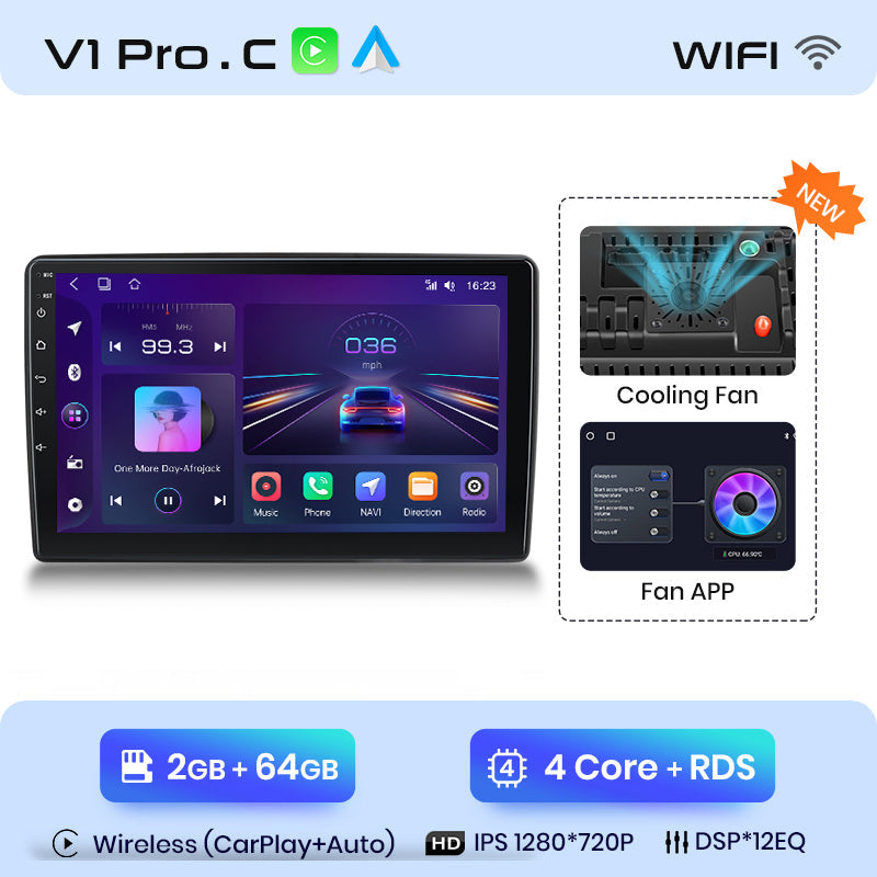 Junsun AI Voice 2 din Android Auto Radio dla JEEP Grand Cherokee 2004 2005 2006 2007 Carplay 4G Car Multimedia GPS 2din autoradio