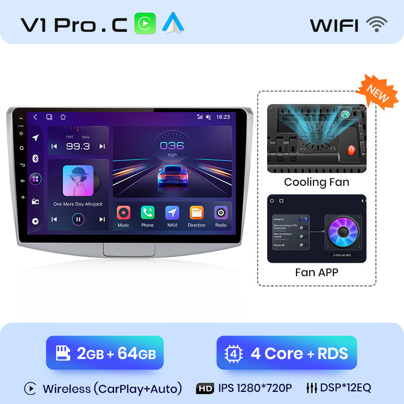 Junsun AI Voice 2 din Android Auto Radio For Volkswagen VW Passat B6 B7 CC 2010-2015 Carplay 4G Car Multimedia GPS 2din autoradio