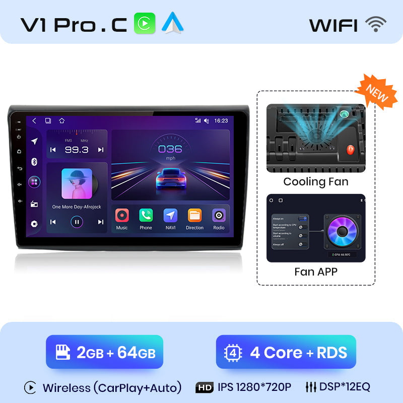 Junsun AI Voice 2 din Android Auto Radio dla Fiata Bravo 2007 2008 2009 2010-2012 Carplay 4G Car Multimedia GPS 2din autoradio