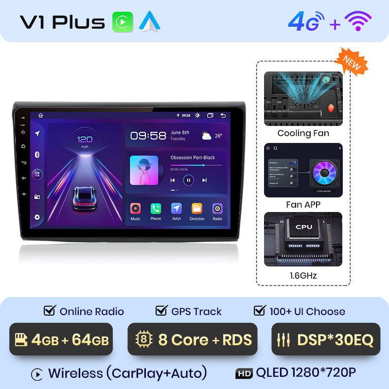 Junsun AI Voice 2 din Android Auto Radio dla Fiata Bravo 2007 2008 2009 2010-2012 Carplay 4G Car Multimedia GPS 2din autoradio