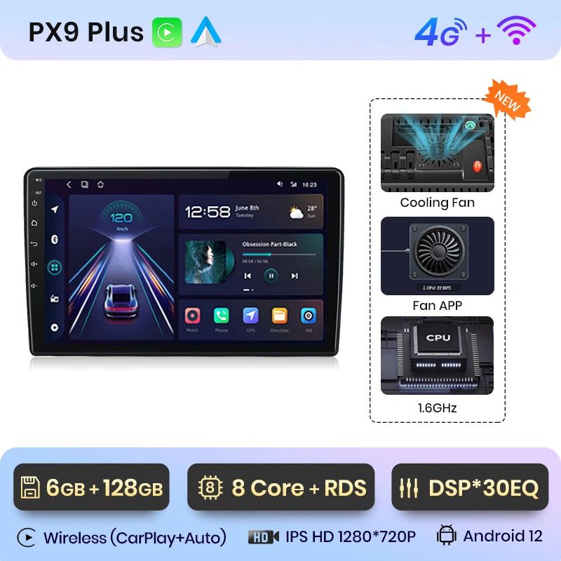 Junsun V1pro AI Voice 2 din Android Auto Radio For Fiat 500L 2012-2017 Carplay 4G Car Multimedia GPS 2din autoradio