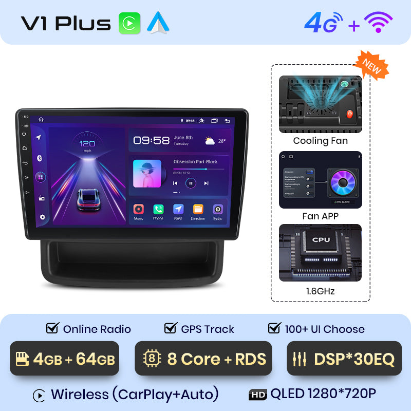 Junsun AI Voice 2 din Android Auto Radio dla Renault Trafic Nissan Primastar Opel Vivaro 2010 - 2014 Carplay 4G Car Multimedia GPS 2din autoradio