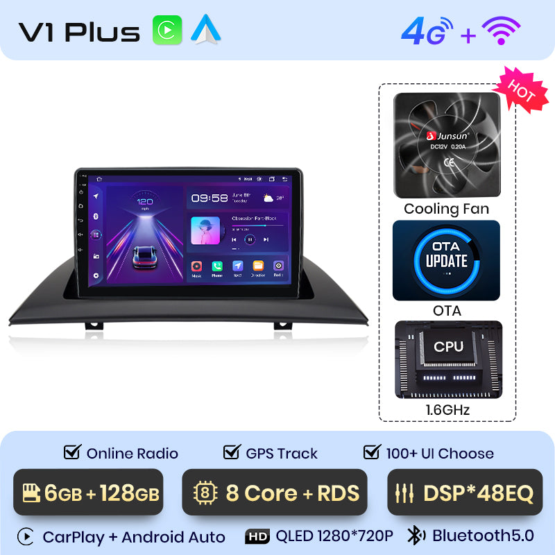 Junsun AI Voice 2 din Android Auto Radio dla BMW X3 E83 2003 - 2011 Carplay 4G Car Multimedia GPS 2din autoradio