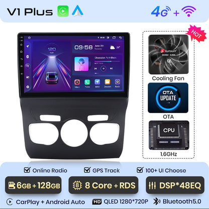 Junsun AI Voice 2 din Android Auto Radio dla Citroen C4 2 B7 2013 - 2016 Carplay 4G Car Multimedia GPS 2din autoradio