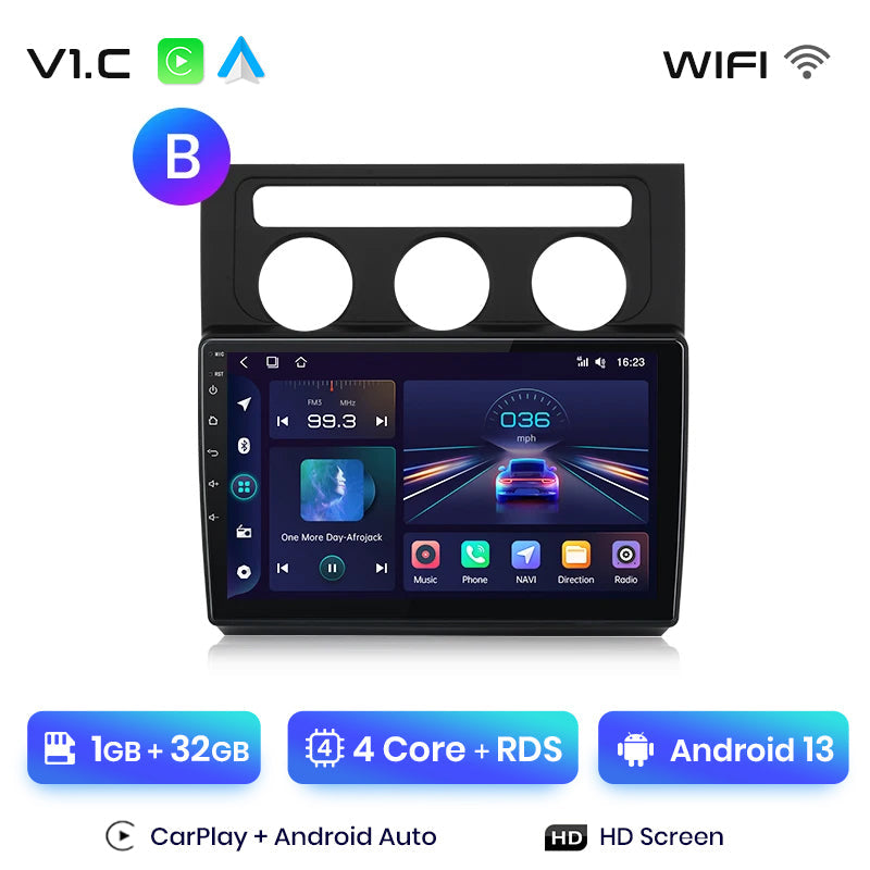 Junsun AI Voice 2 din Android Auto Radio dla Volkswagen Touran 1 2003 - 2010 Carplay 4G Car Multimedia GPS 2din autoradio
