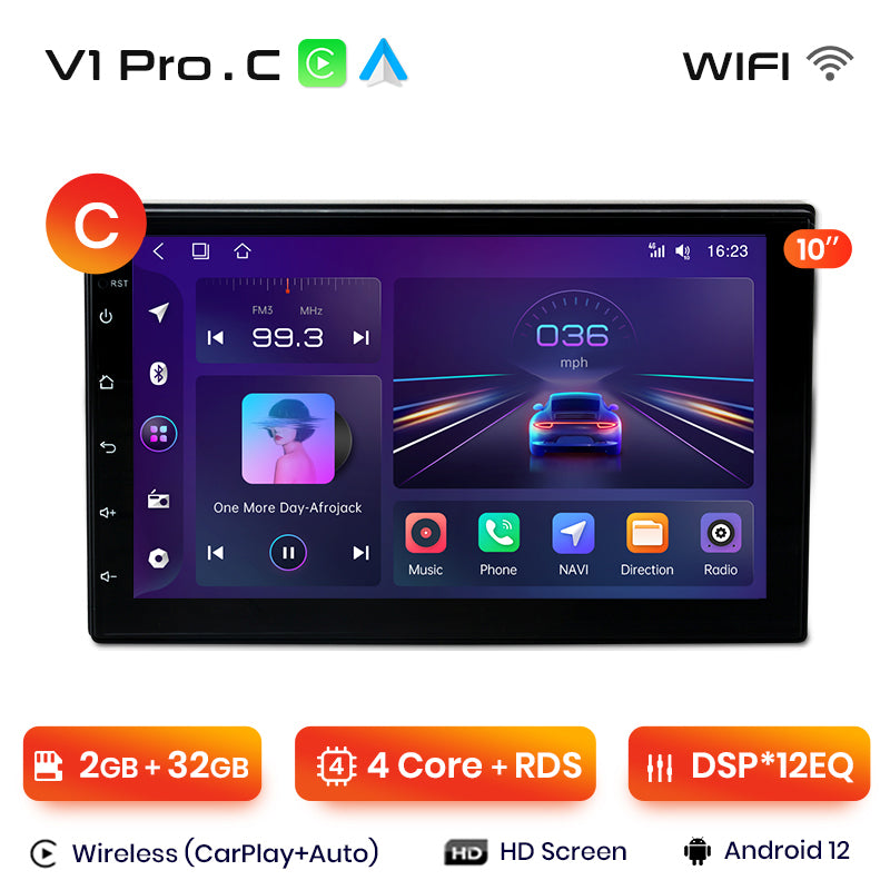 Junsun 7" 9"10.1" Universal CarPlay Android Auto Radio For VW Volkswagen Fiat Renault Nissan Hyundai 4G Car Multimedia autoradio