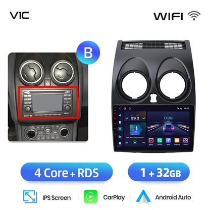 Junsun AI voice 4G LTE wireless CarPlay Android Auto Radio For Nissan Qashqai J10 2006 2007 2008-2013 Car Intelligent Systems Multimedia player Stereo RDS BT 2 din autoradio GPS Navi screen