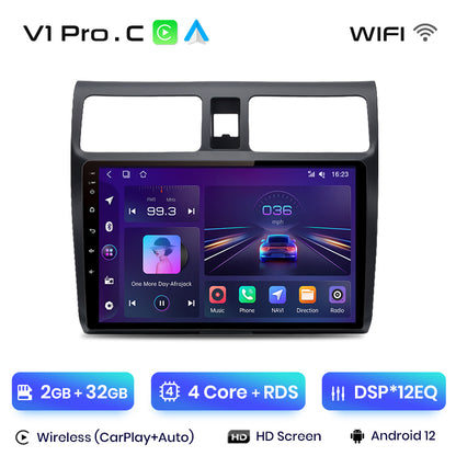 Junsun AI Voice 2 din Android Auto Radio For Suzuki Swift 2003 2004 2005 2006 2007 2008 - 2010Carplay 4G Car Multimedia GPS 2din autoradio