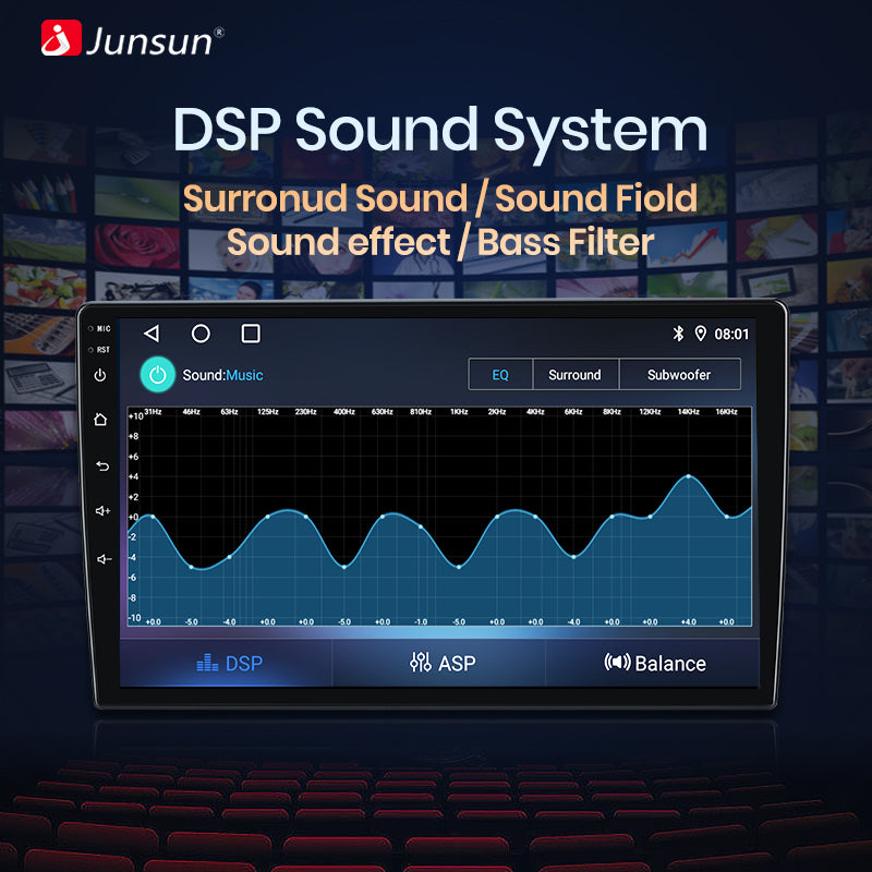 Junsun AI Voice 2 din Android Auto Radio do Hondy Civic 9 FK FB 2012 - 2017 Carplay 4G Car Multimedia GPS 2din autoradio