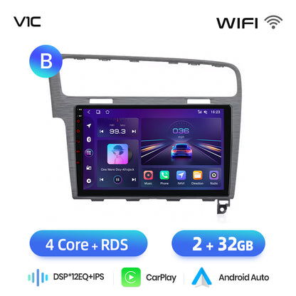 Junsun AI voice 4G LTE wireless CarPlay Android Auto Radio For VW Golf 7 2013-2017 Car Intelligent Systems Multimedia player Stereo RDS BT 2 din autoradio GPS Navi screen