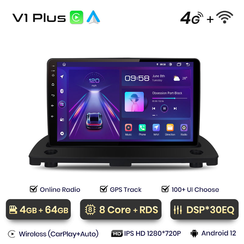 Junsun AI Voice 2 din Android Auto Radio dla Volvo XC90 2004-2014 Carplay 4G Car Multimedia GPS 2din autoradio