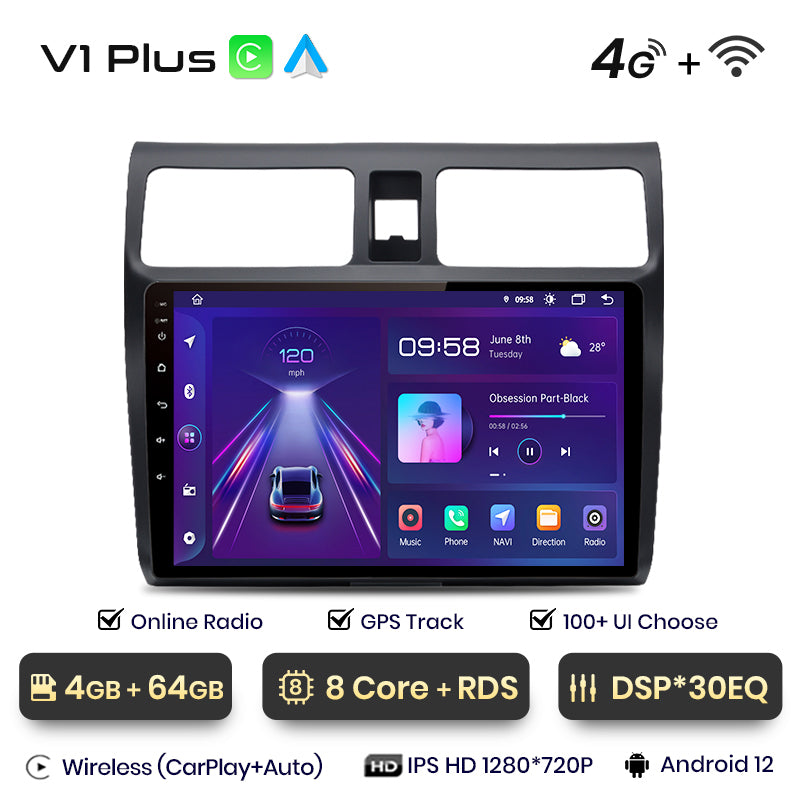 Junsun AI Voice 2 din Android Auto Radio do Suzuki Swift 2003 2004 2005 2006 2007 2008 - 2010 Carplay 4G Car Multimedia GPS 2din autoradio