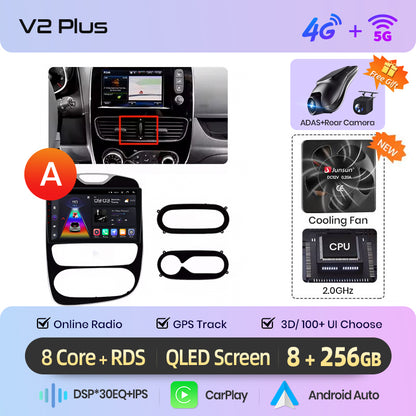 Junsun AI voice 4G LTE wireless CarPlay Android Auto Radio For Renault Clio 4 ZOE 2012-2019 Car Intelligent Systems Multimedia player Stereo RDS BT 2 din autoradio GPS Navi screen